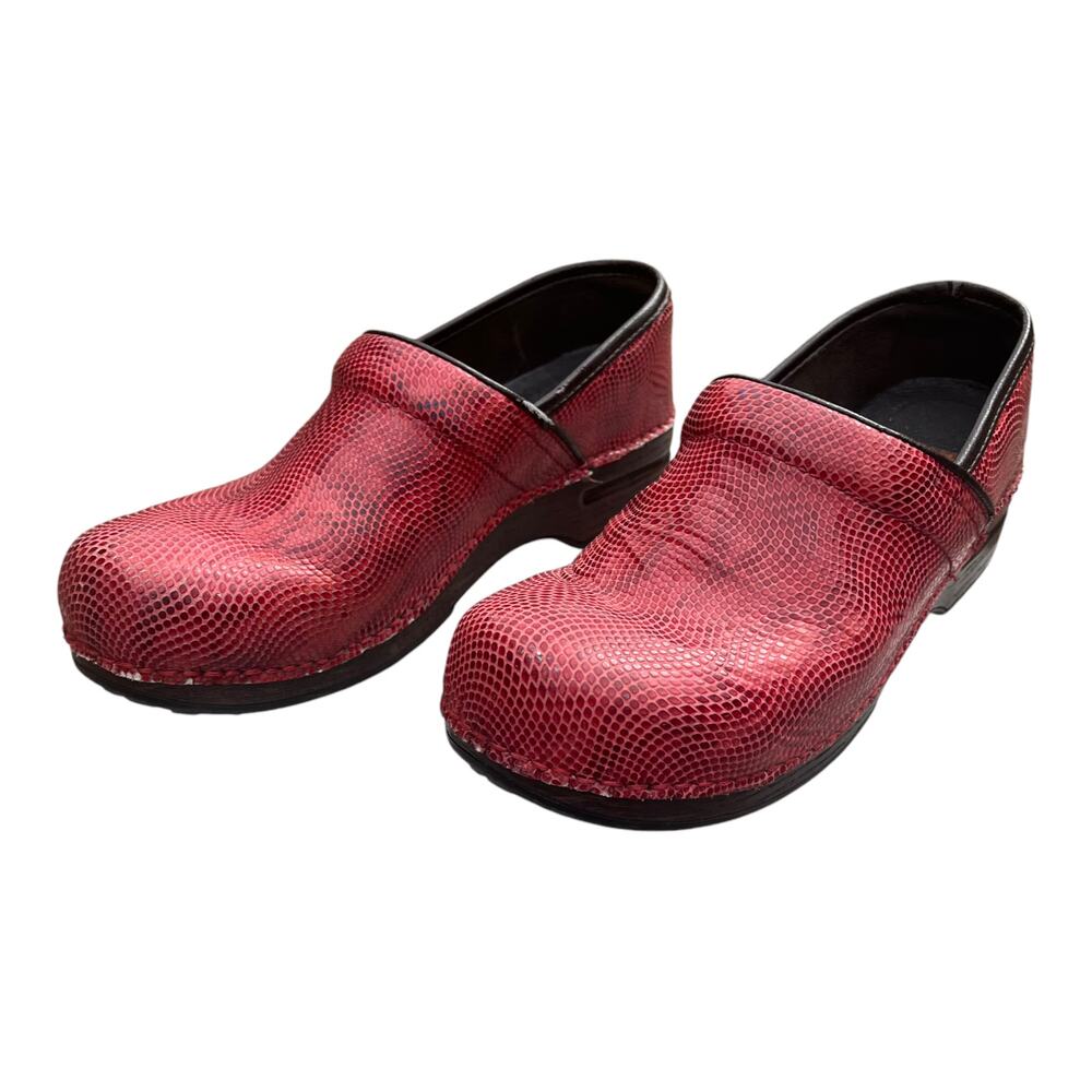 Dansko Pro Xp 2.0 Clog Red Texture Size 41 Slip R… - image 1